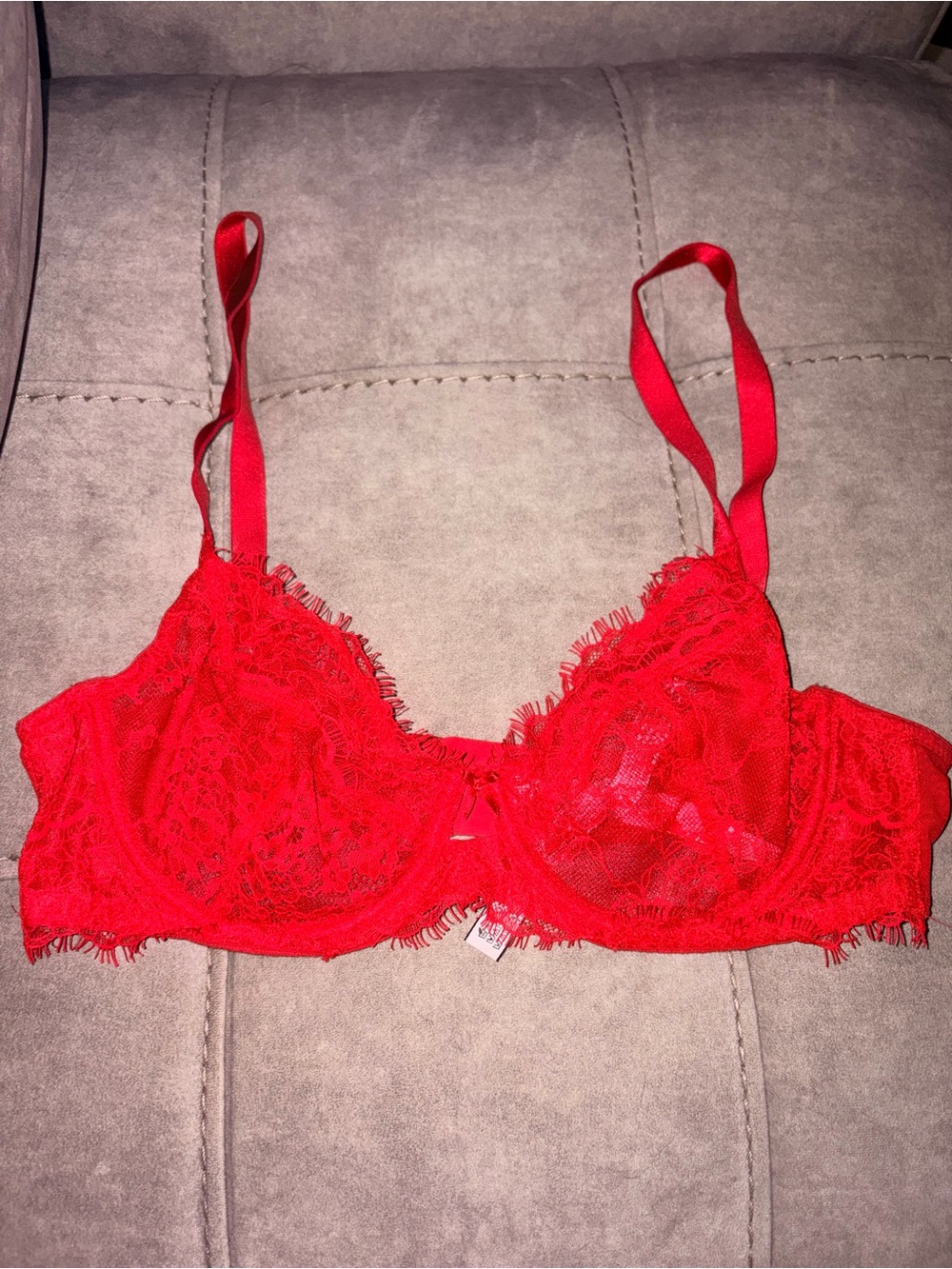 Victoria's Secret Red Lace Underwire Bra